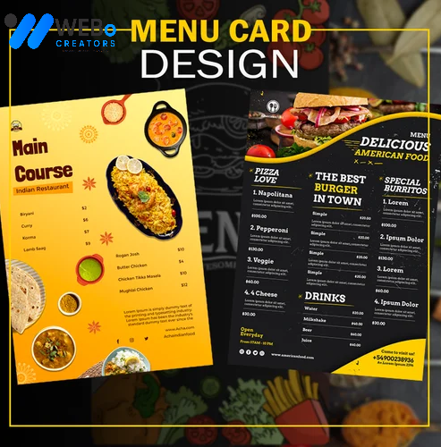 Restaurant digital menu board Calgary, AB menu printing services online food menu design 2026